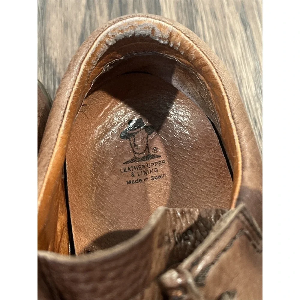 Havana Joe Leather Lace Up Shoes Brown Men Size 42 Made In Spain
